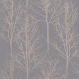 Rhea Trees Wallpaper - Rose Gold - by Albany