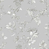 Elderwood Wallpaper - Steel - by Laura Ashley. Click for more details and a description.