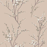 Pussy Willow Wallpaper - Natural - by Laura Ashley. Click for more details and a description.