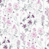 Wild Meadow Wallpaper - Pale Iris - by Laura Ashley. Click for more details and a description.
