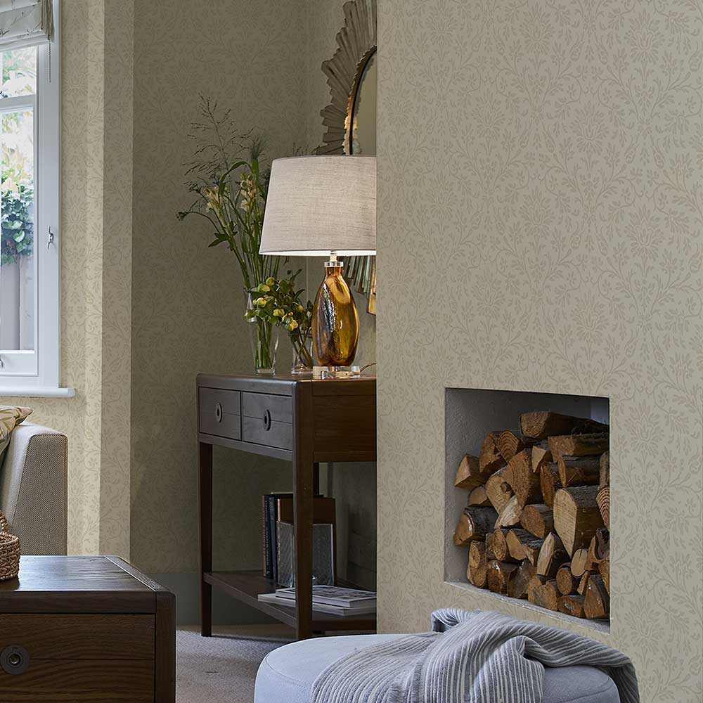 Annecy Wallpaper - Linen - by Laura Ashley