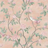 Eglantine Wallpaper - Blush - by Laura Ashley. Click for more details and a description.