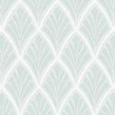Florin Wallpaper - Duck Egg - by Laura Ashley. Click for more details and a description.