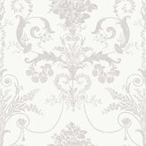 Josette Wallpaper - Dove Grey / White - by Laura Ashley. Click for more details and a description.