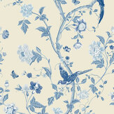 Papier peint Summer Palace - Bleu royal  - Laura Ashley. Cliquez pour en savoir plus et lire la description.