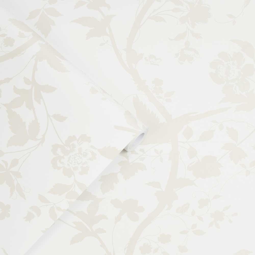 Oriental Garden Wallpaper - White - by Laura Ashley