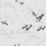 Animalia Wallpaper - Silver - by Laura Ashley. Click for more details and a description.