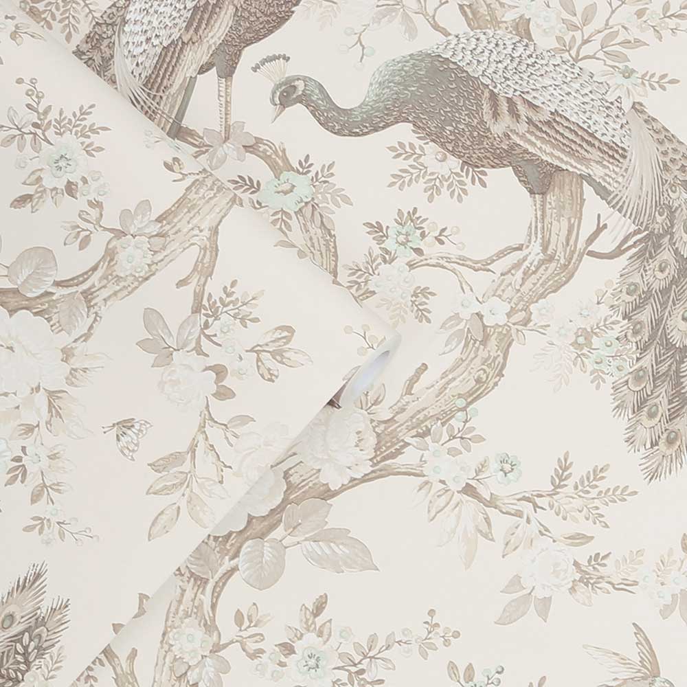 Belvedere Wallpaper - Soft Truffle - by Laura Ashley