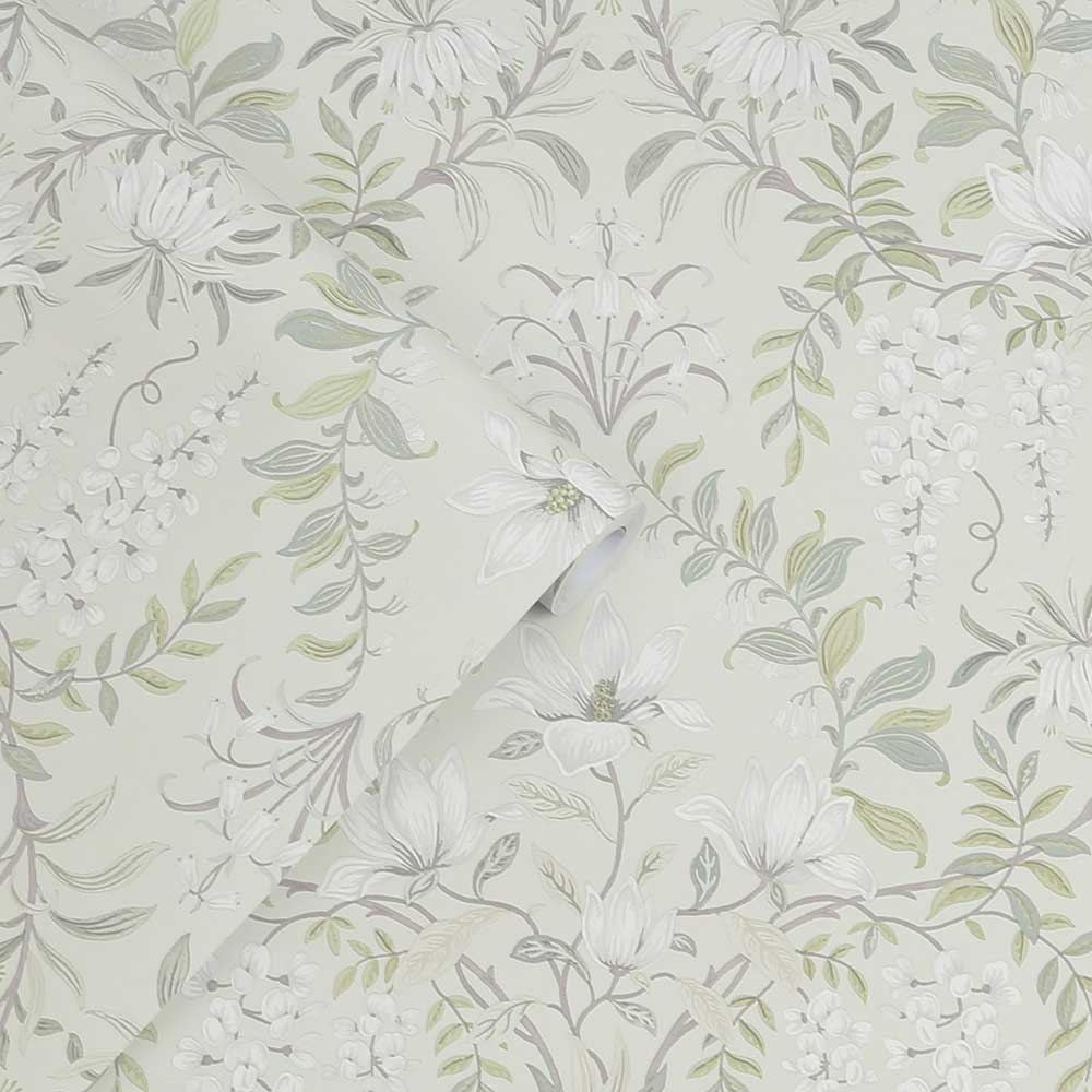 Parterre Wallpaper - Sage - by Laura Ashley