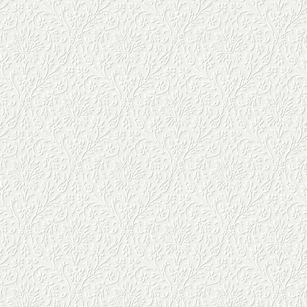 Annecy Wallpaper - Paintable White - by Laura Ashley
