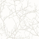 Arbre Wallpaper - Blanc - by Casadeco. Click for more details and a description.