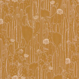Cactaceae Wallpaper - Curry - by Casadeco. Click for more details and a description.