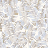 Folium Wallpaper - Beige Lin - by Casadeco. Click for more details and a description.