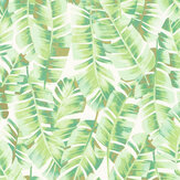 Folium Wallpaper - Vert Feuille - by Casadeco. Click for more details and a description.