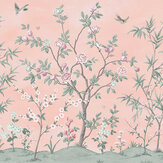 Panoramique Eglantine Mural - Rose - Laura Ashley. Cliquez pour en savoir plus et lire la description.