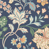 Alicia Wallpaper - Deep Blue - by Boråstapeter. Click for more details and a description.