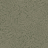 Bladverk Wallpaper - Olive Green - by Boråstapeter. Click for more details and a description.