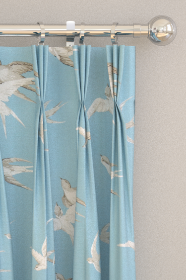 Swallows Curtains - Wedgewood - by Sanderson. Click for more details and a description.