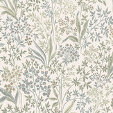 Nocturne Wallpaper - Green/ White - by Boråstapeter. Click for more details and a description.