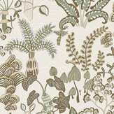 Woodland Floor Wallpaper - Soft Olive - by Josephine Munsey. Click for more details and a description.