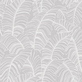 Broadleaf Wallpaper - Light Grey - by Galerie. Click for more details and a description.