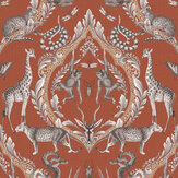 Menagerie Wallpaper - Rust - by Galerie. Click for more details and a description.