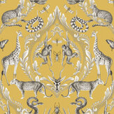 Menagerie Wallpaper - Yellow - by Galerie. Click for more details and a description.