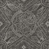 Moroccan Paisley Wallpaper - Charcoal - by Galerie. Click for more details and a description.