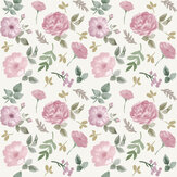 Boho Flowers Wallpaper - Posey Pink - by Stil Haven. Click for more details and a description.