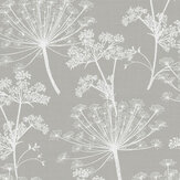 Cow Parsley Wallpaper - Smoke - by Stil Haven. Click for more details and a description.