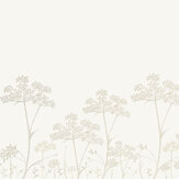 Cow Parsley Stripe Wallpaper - Putty - by Stil Haven. Click for more details and a description.
