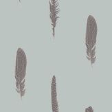Feather Wallpaper - Powder Blue - by Stil Haven. Click for more details and a description.