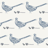 Pheasant Wallpaper - Blue - by Stil Haven. Click for more details and a description.