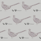 Pheasant Wallpaper - Dusky Lilac - by Stil Haven. Click for more details and a description.