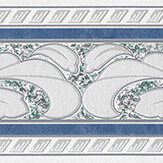 Textured Fan Border - Blue - by Albany. Click for more details and a description.