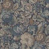 Nightingale Garden Wallpaper - Blue - by Boråstapeter. Click for more details and a description.