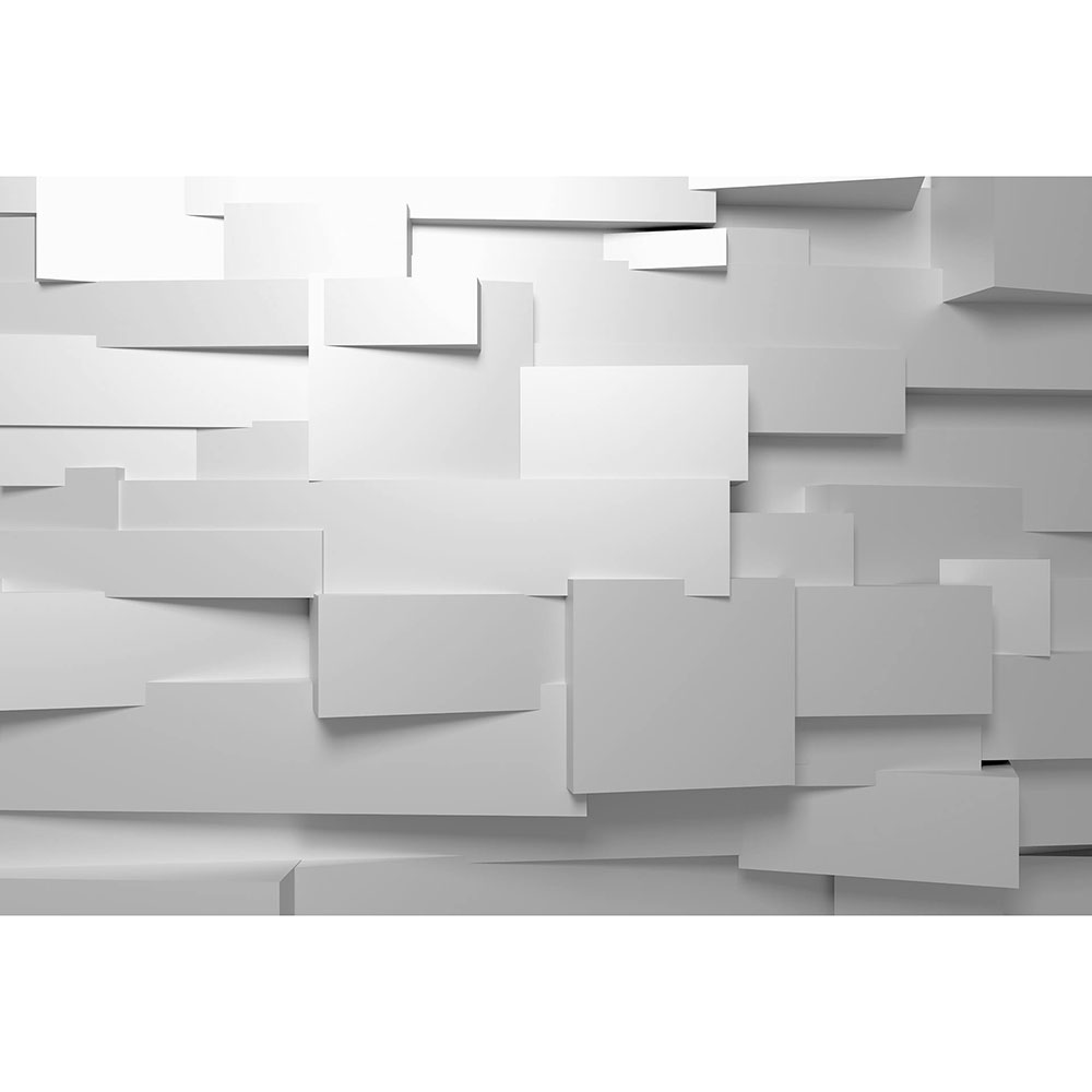 3D Wall Set of 8 panels Mural - Grey - by Anaglypta