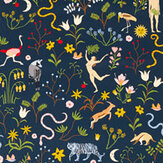 Garden of Eden Fabric - Midnight - by Scion. Click for more details and a description.