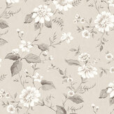 Laura´s Cottage Wallpaper - Pastel Brown - by Boråstapeter. Click for more details and a description.