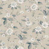 Laura´s Cottage Wallpaper - Parchment - by Boråstapeter. Click for more details and a description.