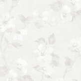 Helen´s Flower Wallpaper - Warm White - by Boråstapeter. Click for more details and a description.