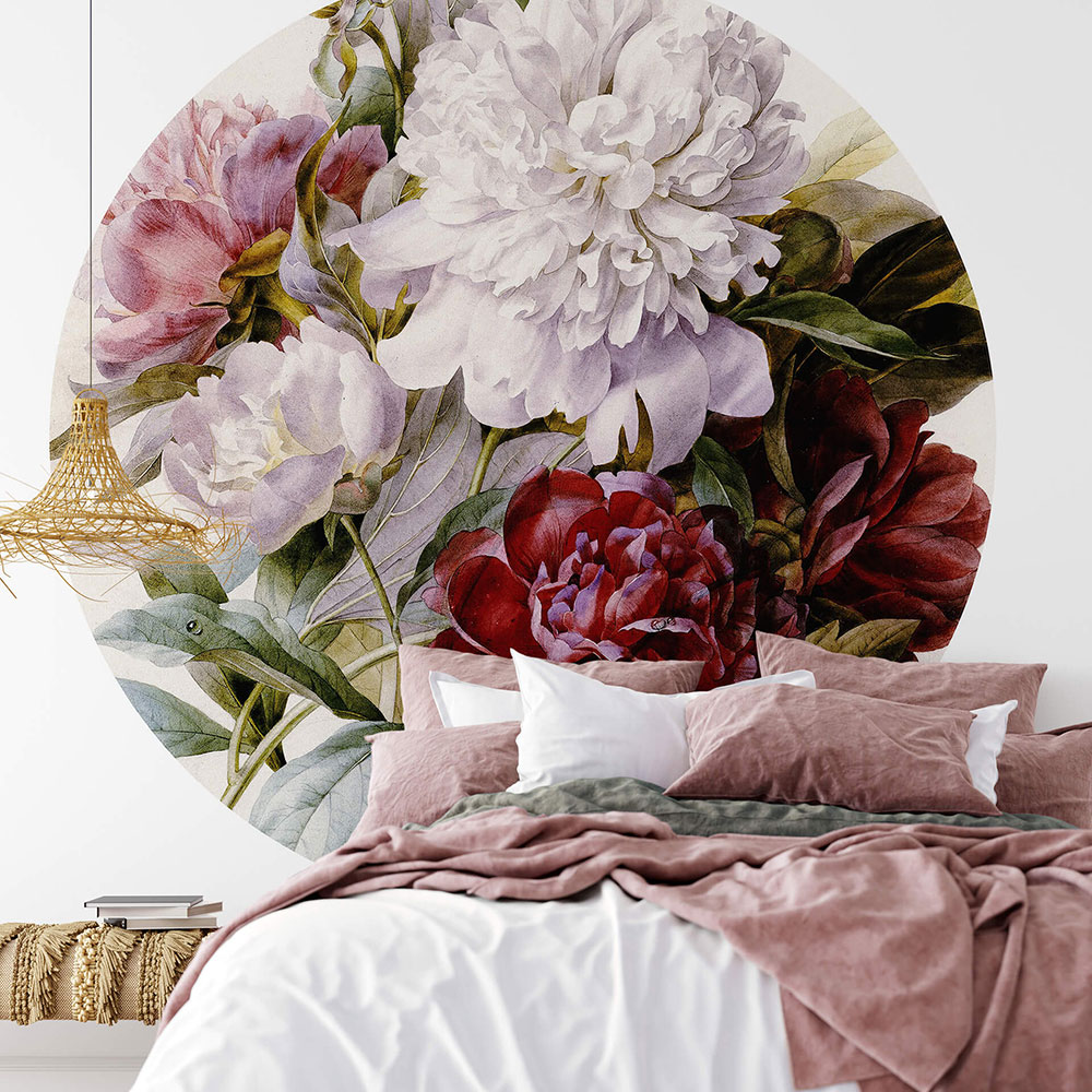 Bouquet of flowers Set of 3 panels Mural - Multi - by Anaglypta