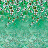 Assam Blossom Mural - Emerald - by Designers Guild