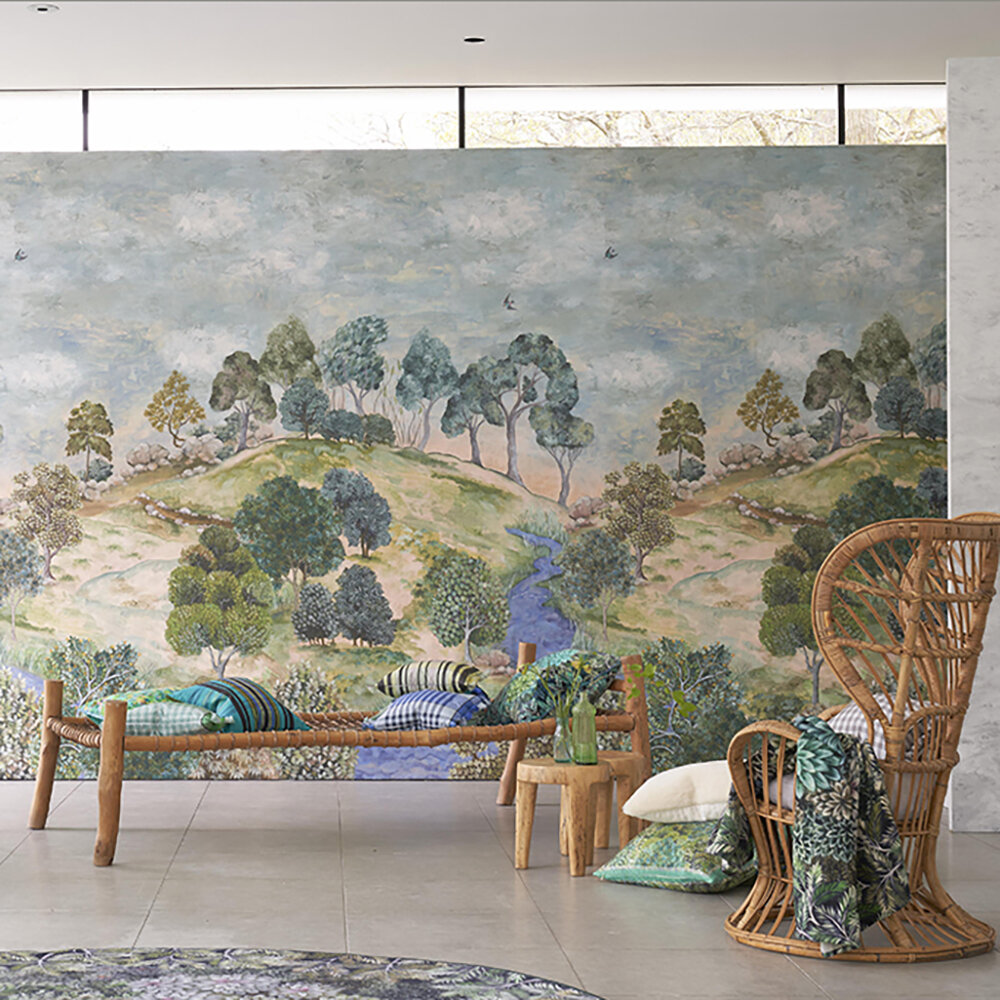 Bandipur Mural - Sky - by Designers Guild