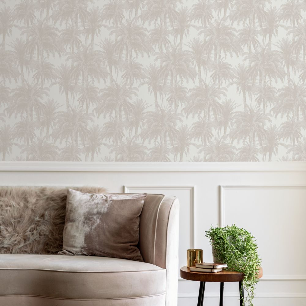 Treetops Wallpaper - Nude - by Ted Baker