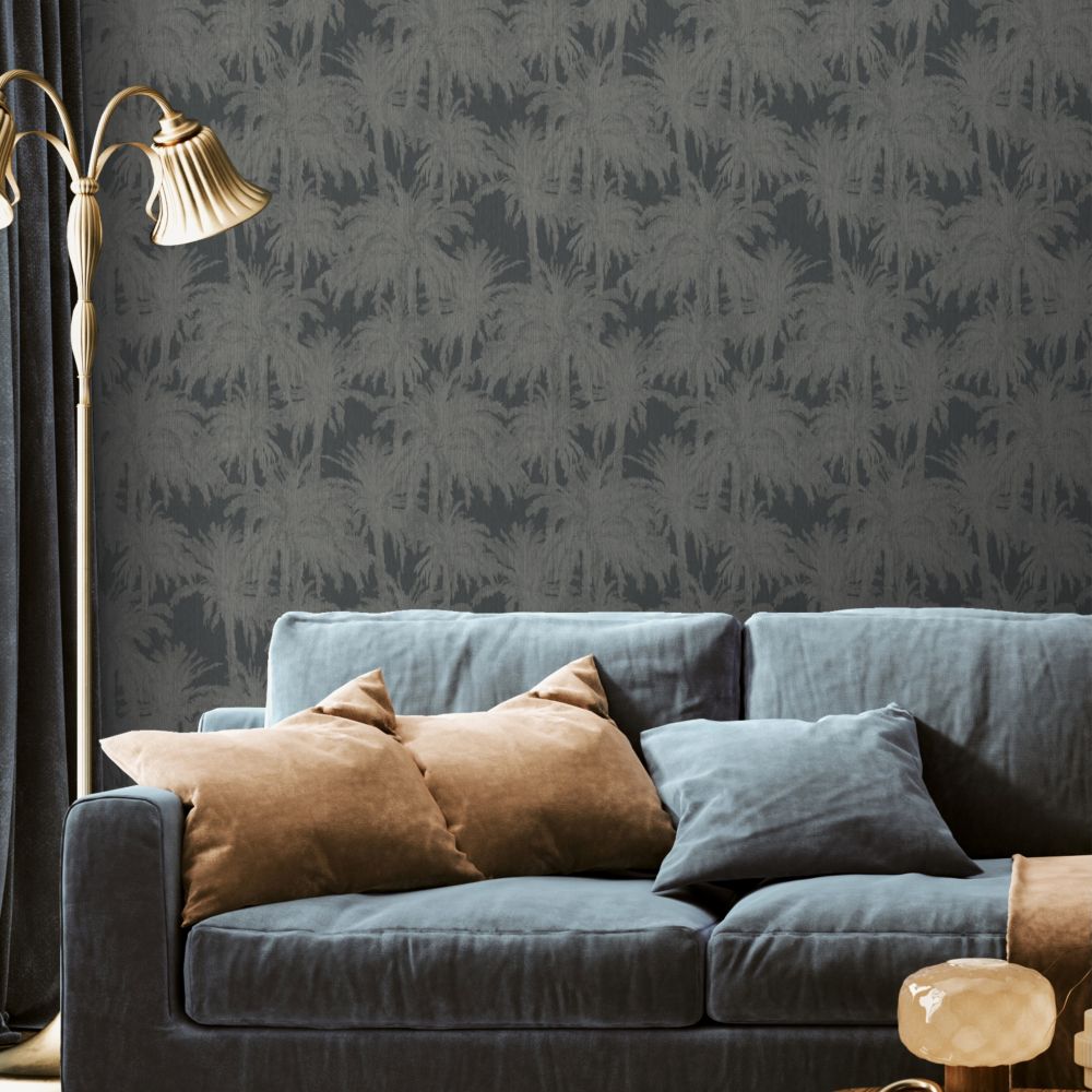 Treetops Wallpaper - Ink - by Ted Baker