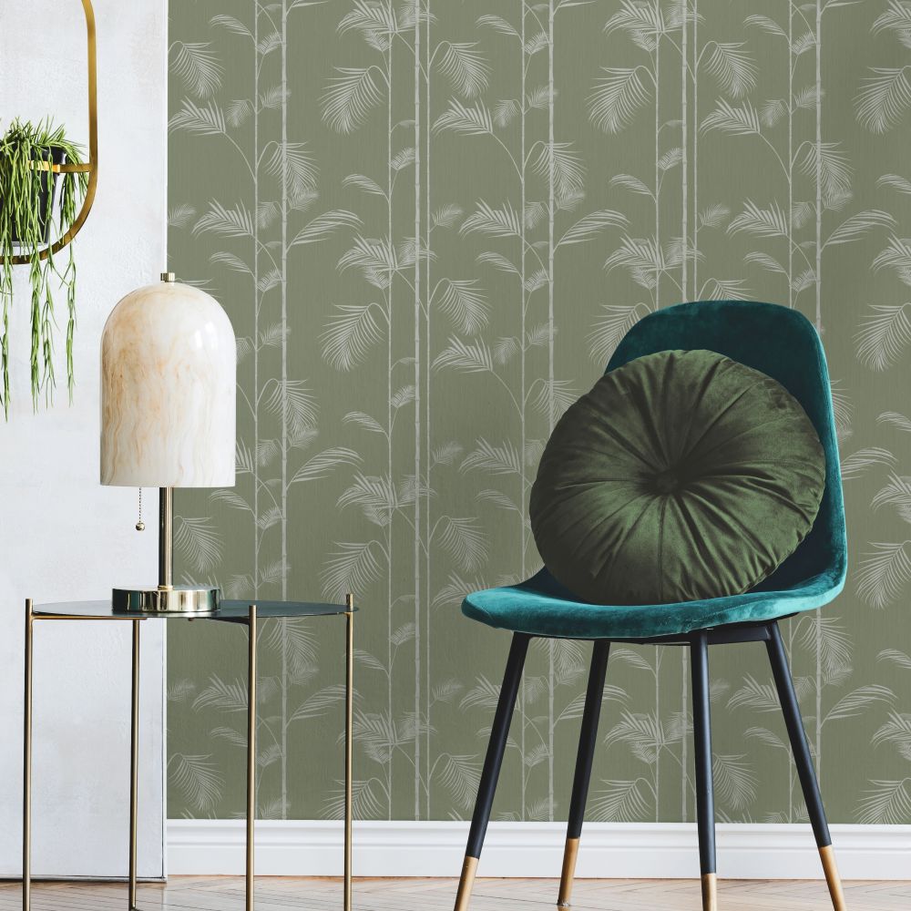 Carmel Wallpaper - Green - by Ted Baker