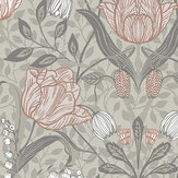 Filippa Wallpaper - Taupe - by Galerie. Click for more details and a description.