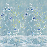 Manohari Mural - Delft - by Designers Guild. Click for more details and a description.