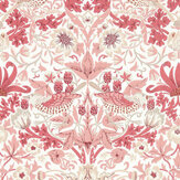 Strawberry Thief Wallpaper - Madder - by Morris. Click for more details and a description.